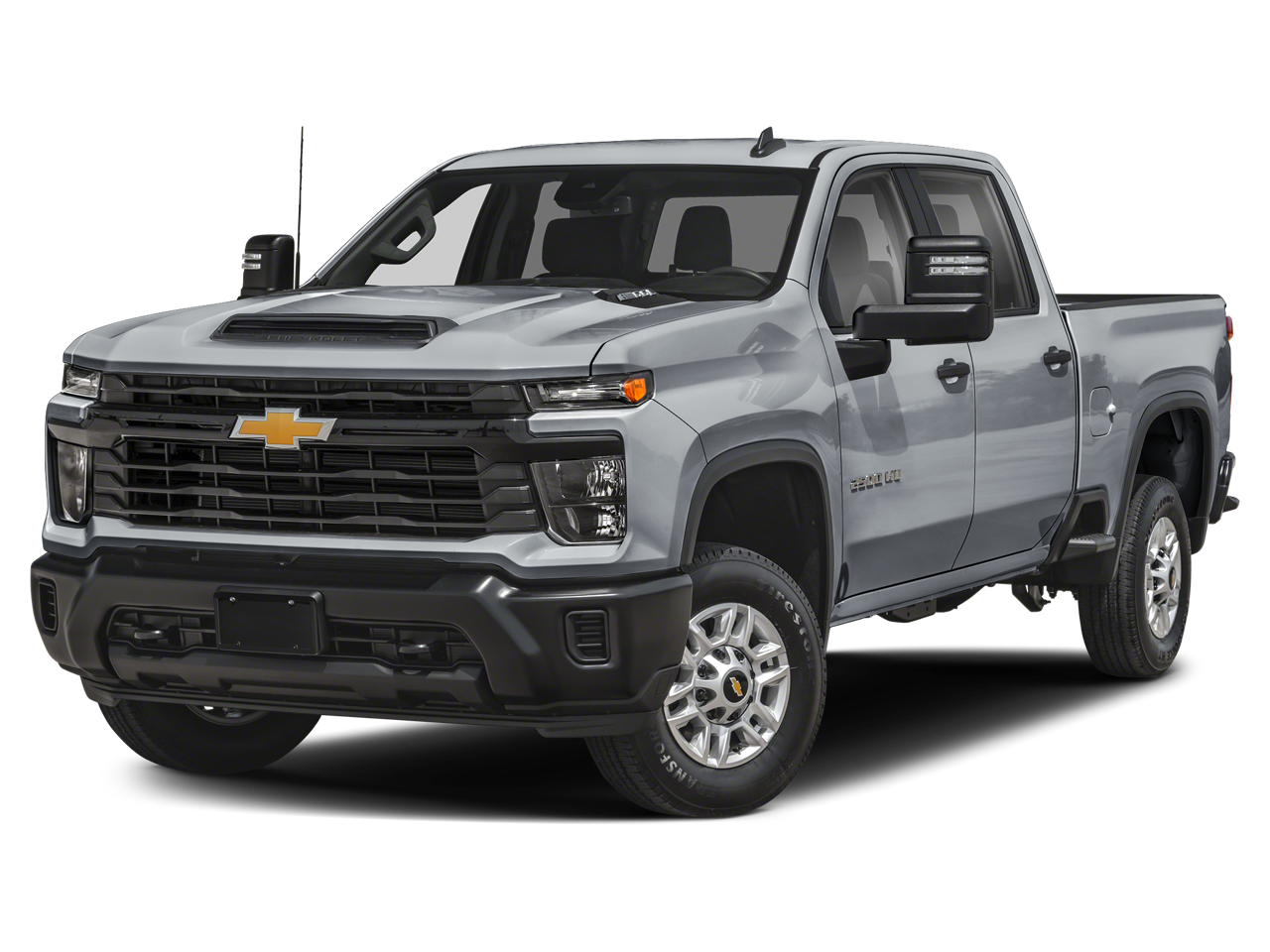 2024 Chevrolet Silverado 2500 HD LT in Summit White — front three-quarter view