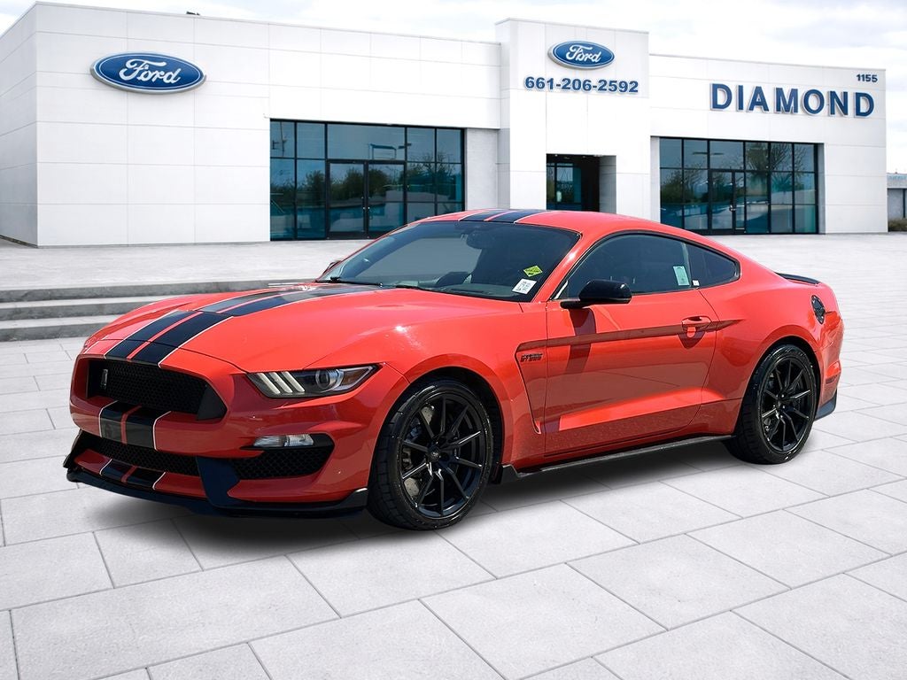 2016 Ford Mustang Shelby GT350 SHELBY in Competition Orange — front three-quarter view