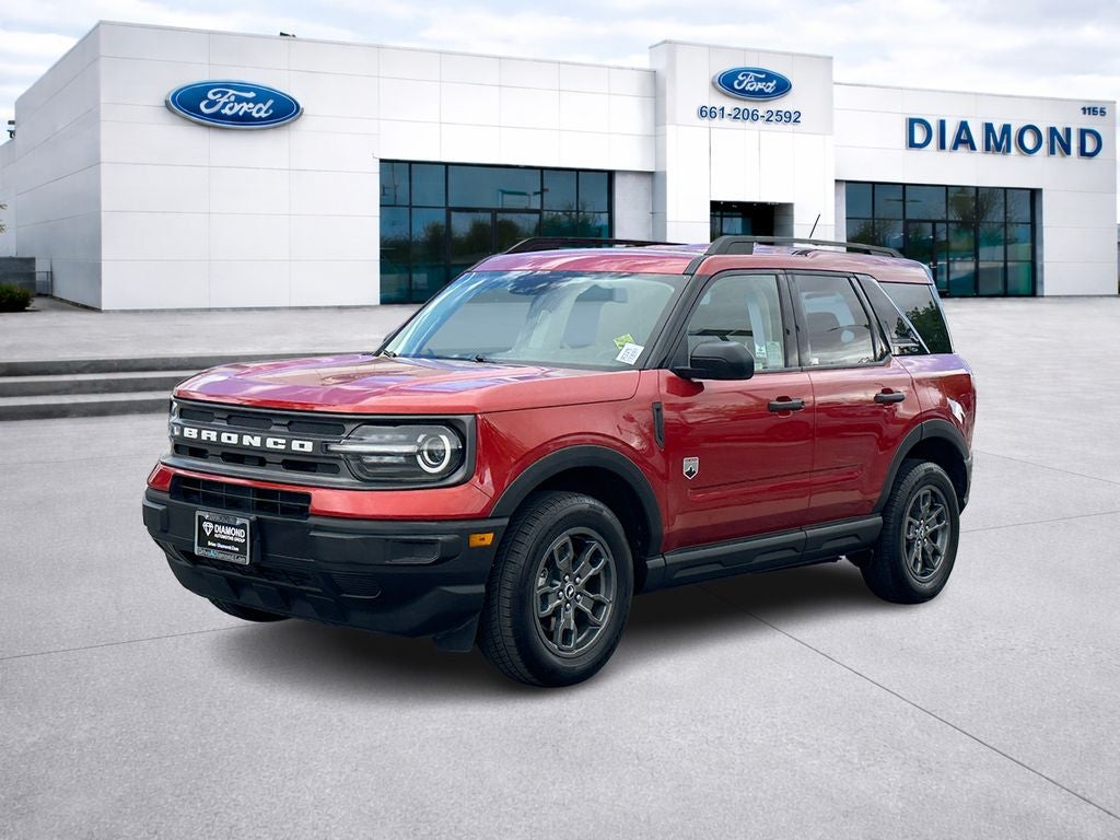 2023 Ford Bronco Sport Big Bend in Chili Pepper Red — front three-quarter view