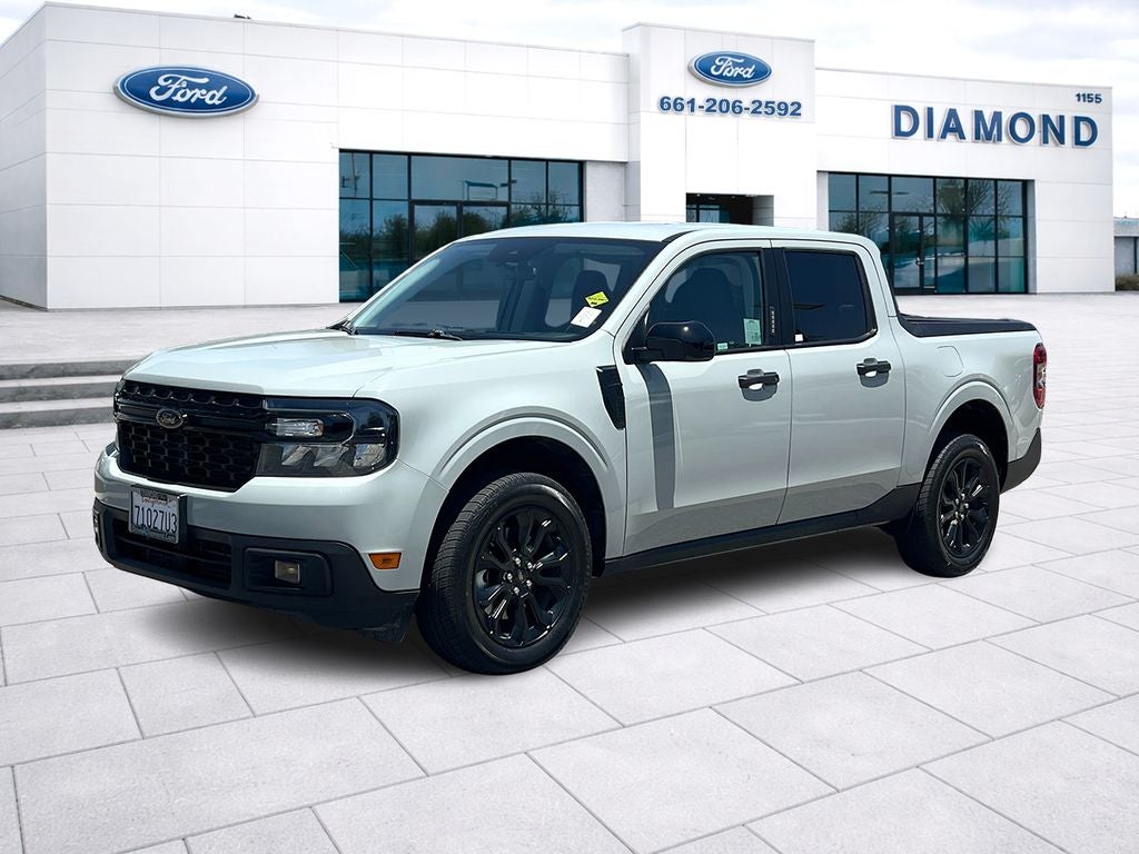 2023 Ford Maverick XLT in Cactus — front three-quarter view