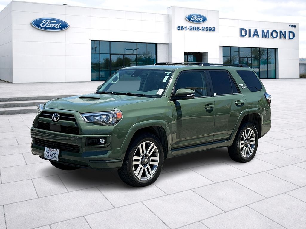 2022 Toyota 4Runner TRD Sport in Army Green — front three-quarter view