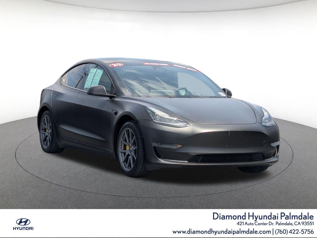 2020 Tesla Model 3 Long Range in Midnight Silver Metallic Vinyl Wrap Vinyl Wrap — front three-quarter view