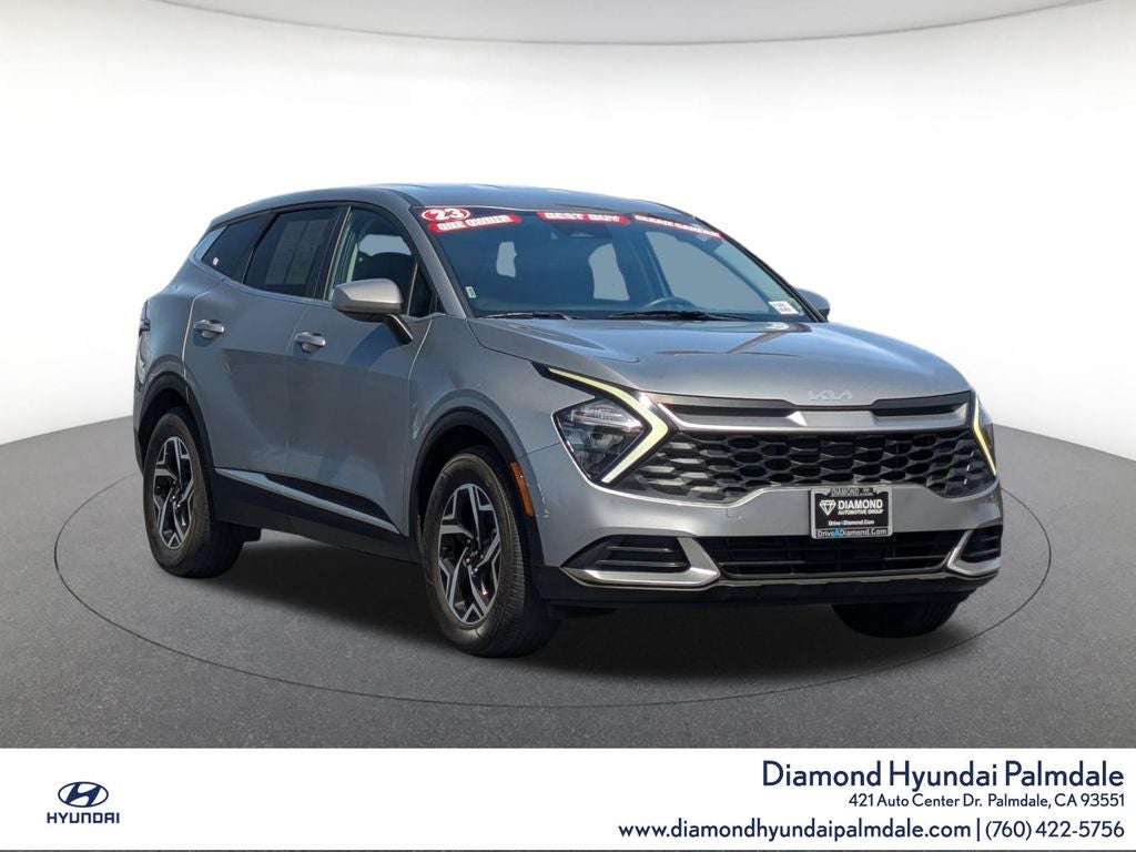 2023 Kia Sportage LX in Steel Gray — front three-quarter view
