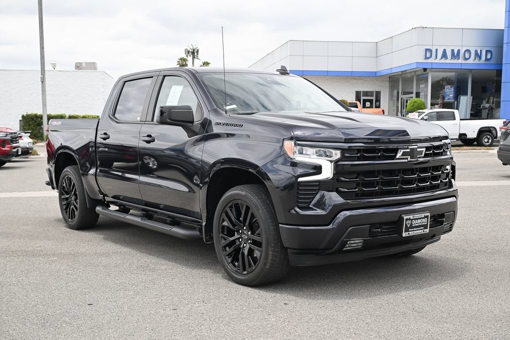 2024 Chevrolet Silverado 1500 RST in Dark Ash Metallic — front three-quarter view