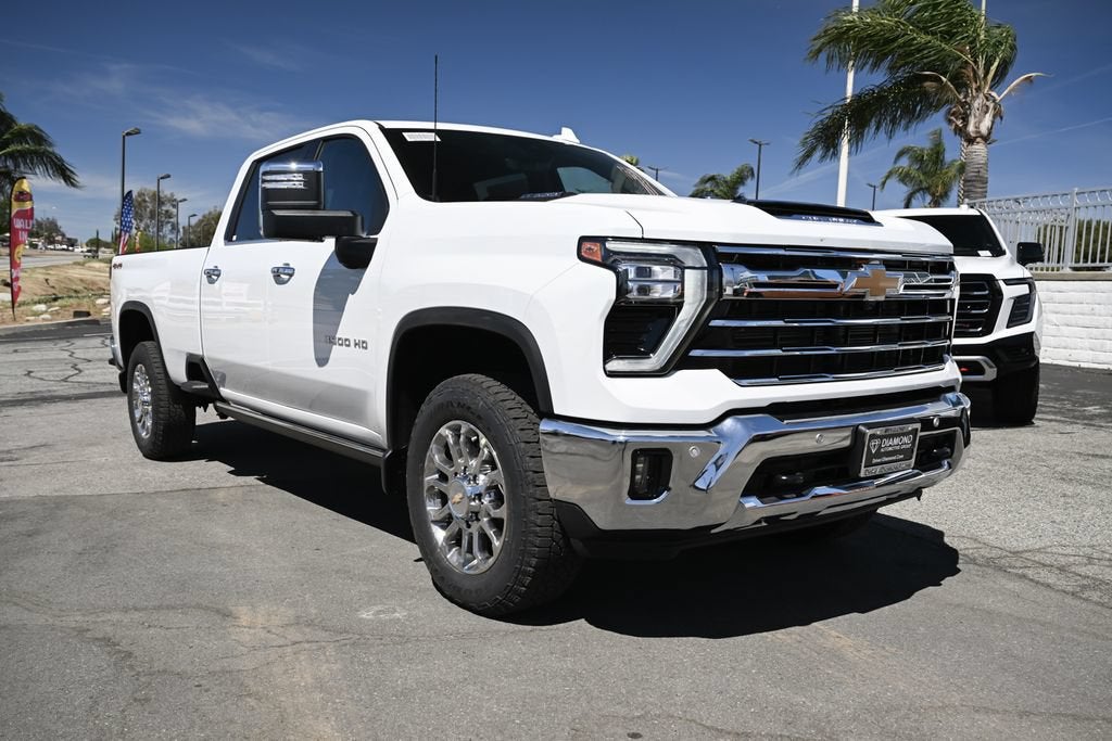 2026 Chevrolet Silverado 3500 HD LTZ in Summit White — front three-quarter view