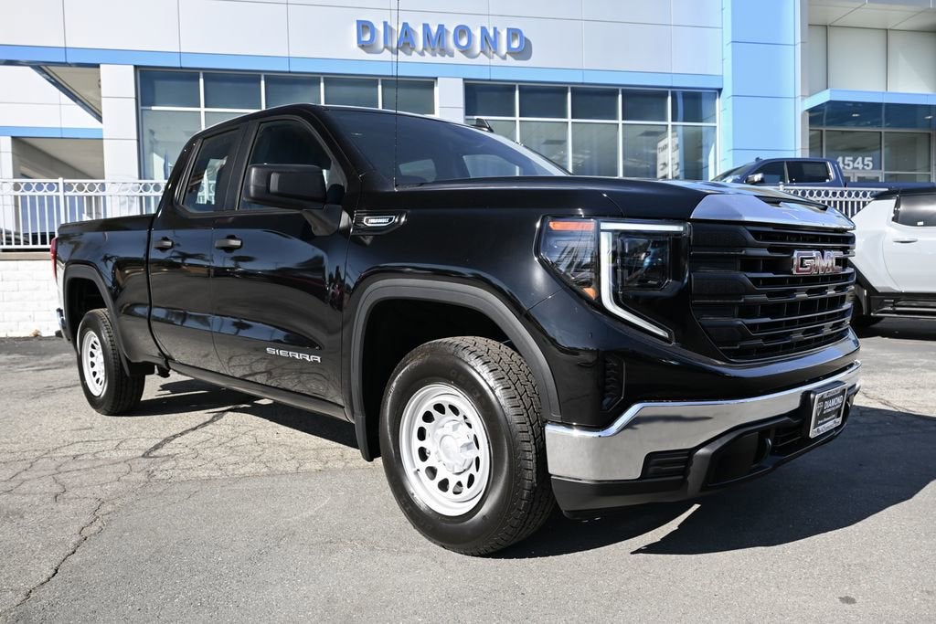 2026 GMC Sierra 1500 Pro in Onyx Black — front three-quarter view