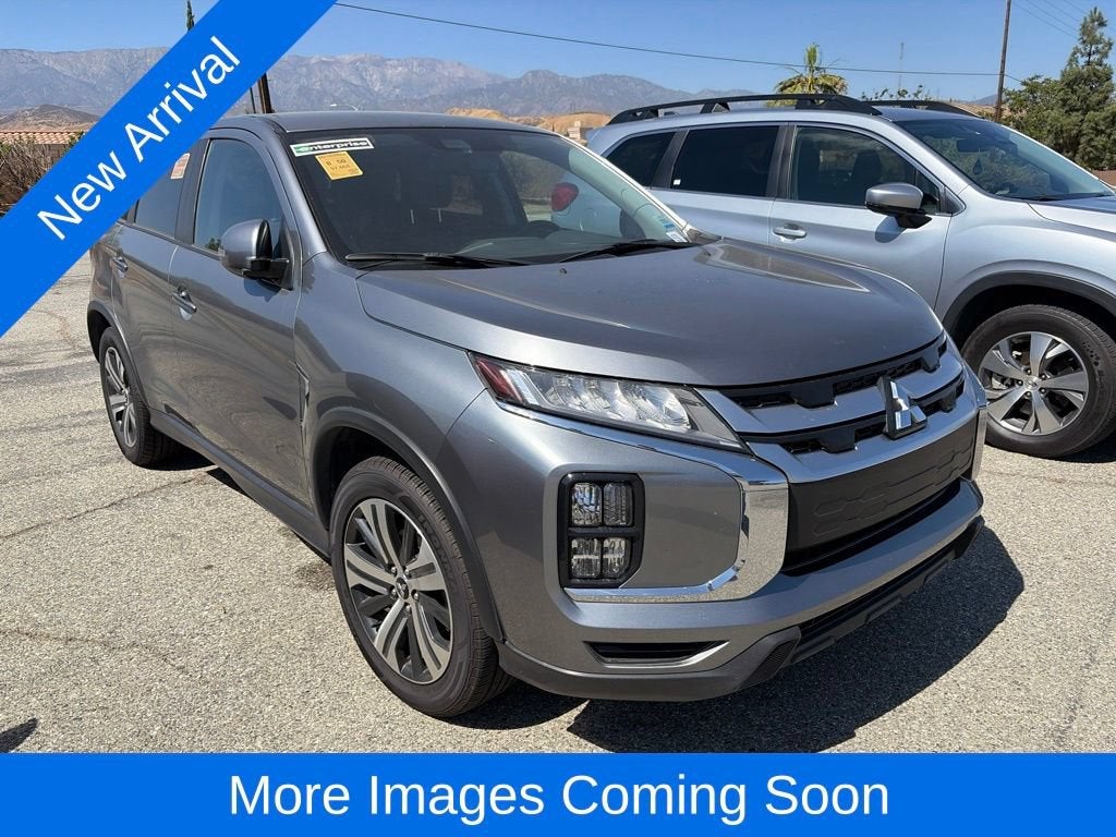 2024 Mitsubishi Outlander Sport S in Silver — front three-quarter view