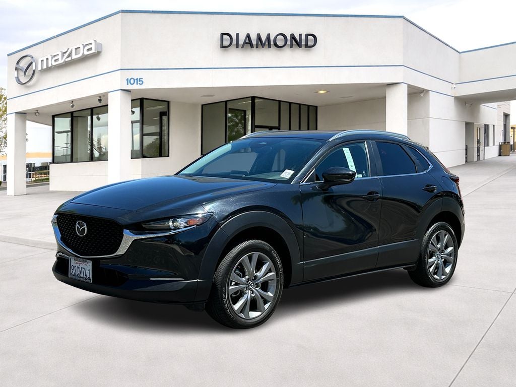 2025 Mazda Mazda CX-30 2.5 S Preferred Package in Jet Black Mica — front three-quarter view