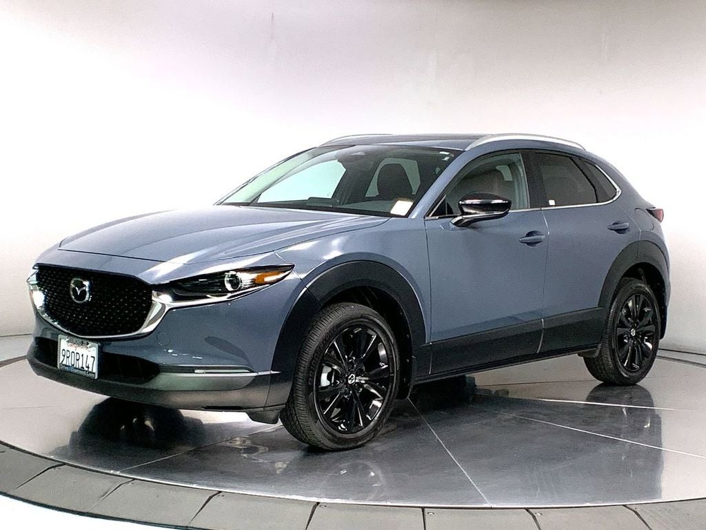 2024 Mazda Mazda CX-30 2.5 S Carbon Edition AWD in Polymetal Gray Metallic — front three-quarter view