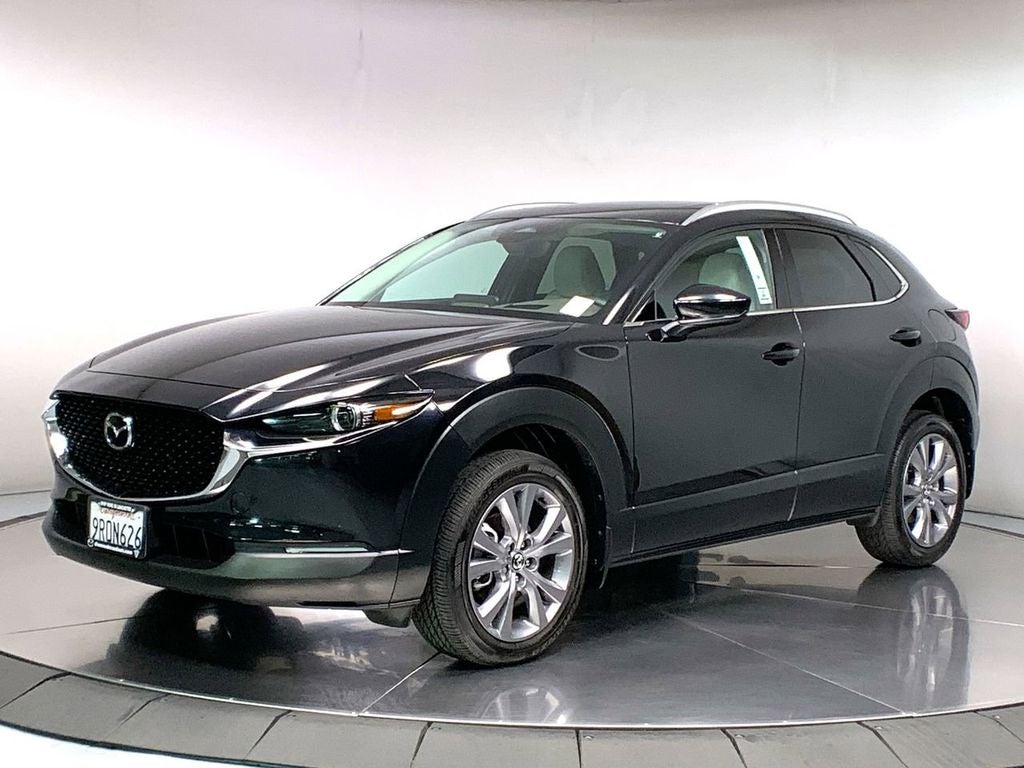 2024 Mazda Mazda CX-30 2.5 S Premium AWD in Jet Black Mica — front three-quarter view