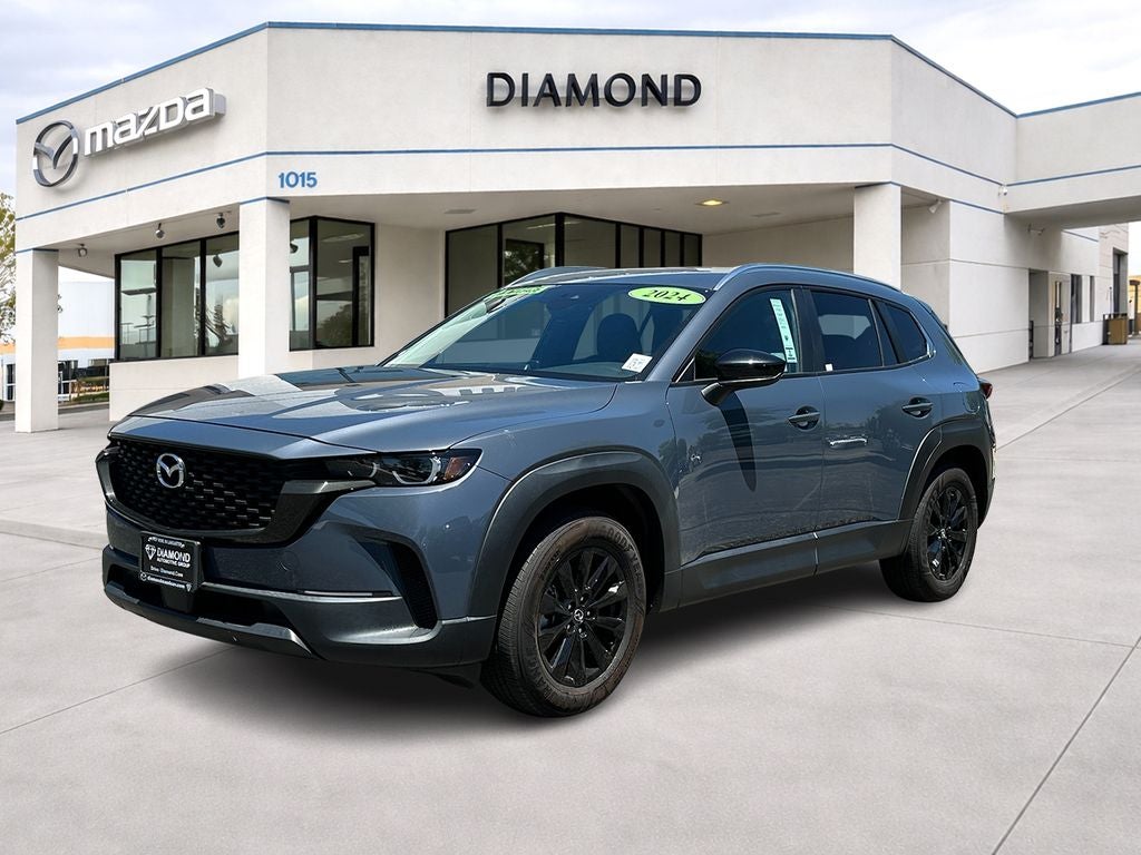 2024 Mazda Mazda CX-50 2.5 S Preferred AWD in Polymetal Gray Metallic — front three-quarter view